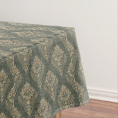 Sage und Gold Damask Tischdecke (Beispiel)