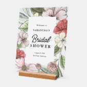 Sage und Rosa Brautparty willkommen Acrylschild (Winkel)