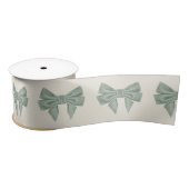 Sage Velvet Bowdesign Satinband (Spule)