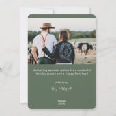 SAGE Verheiratet & hell neu Feiertagskarte (Rückseite)