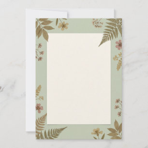 Sage Vintage Botanische Einladung