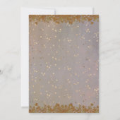 Sage Violet Gold Blush | Flora-Engagement Einladung (Rückseite)