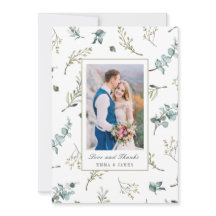 Sage Watercolor Eukalyptus Pattern Foto Hochzeit