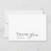 Sage Wedding Dankeschön Karte für immer beginnt (Vorderseite)