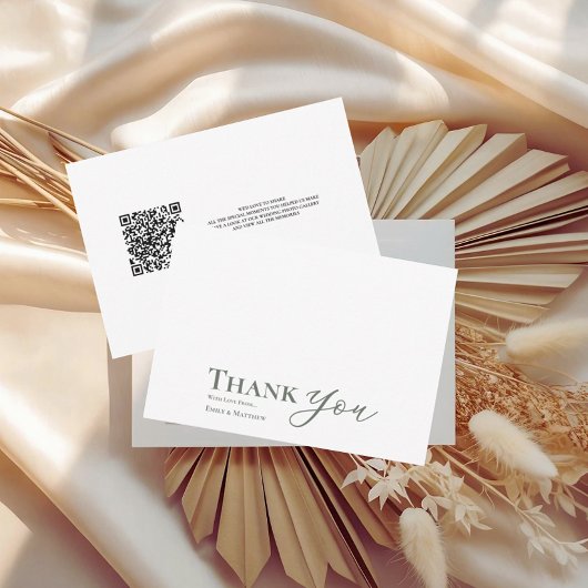 Sage Wedding Dankeschön Karte für immer beginnt