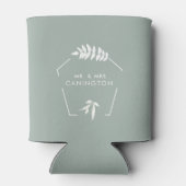 Sage Wedding Mr. & Mrs. Can Cooler Gefallen Dosenkühler (Rückseite)