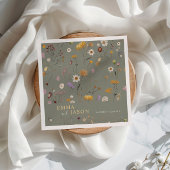 Sage Wedding Napkins Serviette