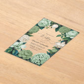 Sage Whisper, Linen Ivory & Olive Mist Wedding Acryleinladungen (Ablage )