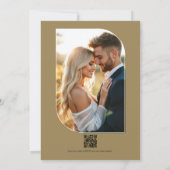 Sage Whisper, Linen Ivory & Olive Mist Wedding Einladung (Rückseite)