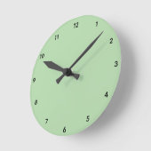Sage Whisper Runde Wanduhr (Winkel)