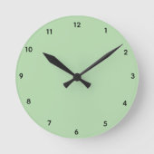 Sage Whisper Runde Wanduhr (Vorderseite)