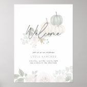 Sage & White - Blumenpumpenfallen Willkommen Poster (Vorne)
