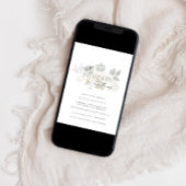 Sage & White - Little Pumpkin Fall Baby Shower Einladung