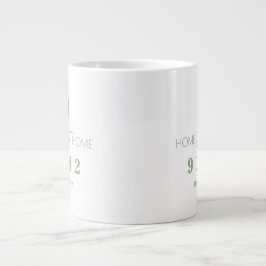 Sage White Zuhause Sweet Zuhause Personalisierter Jumbo-Tasse