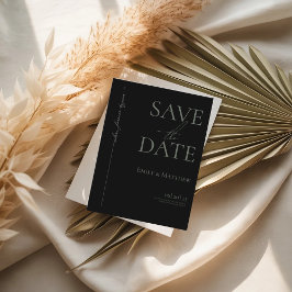 Sage wo ewig schwarz Save the Date beginnt Ankündigungspostkarte