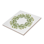SAGE WREATH 4,25" Keramik Tile Fliese (Seite)