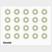 SAGE WREATH Kleine Round Stickers (Blatt)