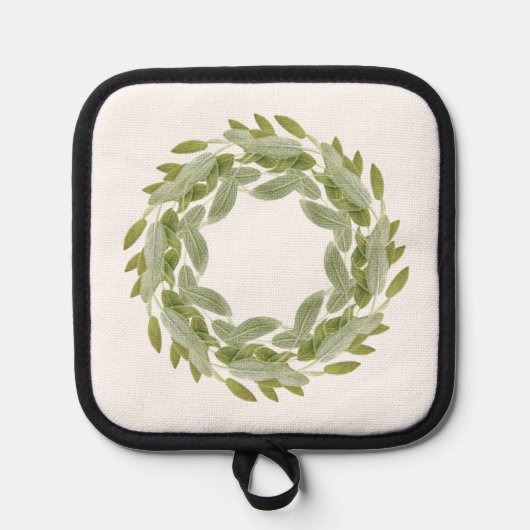 SAGE WREATH Pot Holder Topflappen (Vorderseite)