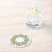SAGE WREATH Rund-Papier Untersetzer (Vor Ort)