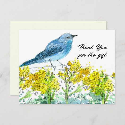 Sagebrush Danke für das Geschenk Bluebird (Vorne/Hinten)