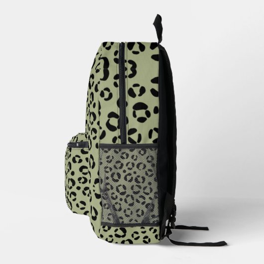 Saged Leopard Bedruckter Rucksack (Rechts)