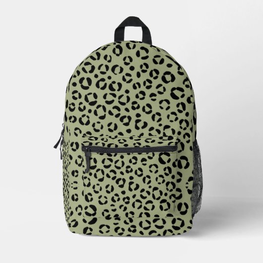 Saged Leopard Bedruckter Rucksack (Vorderseite)