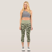 Saged Leopard Capri Leggings (Vorderseite)