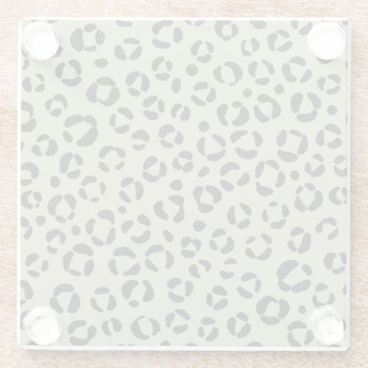 Saged Leopard Glasuntersetzer (Rückseite)