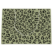 Saged Leopard Große Geschenktüte (Vorderseite)
