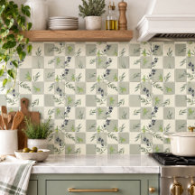  SageGreen Watercolor French Country Olive Pattern