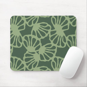 Sagegrün abstraktes Korallen-Blumen nahtloses Must Mousepad