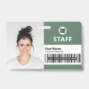 Sagegrün Mitarbeiter Geschäftsfoto Personal Auswei Ausweis