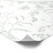 Sagegrün-Toile-Schild nach Maß Poster (Ecke)