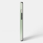 Sagegrün-Verlaufs-Aura iPhone Hülle (Linke Seite)