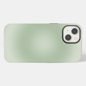 Sagegrün-Verlaufs-Aura iPhone Hülle (Rückseite (Horizontal))