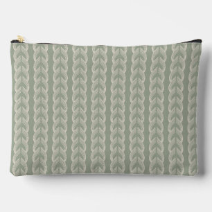 Sagegrüner Art Deco Bogen Luxus-Muster Zubehörtasche