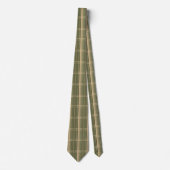 Sagegrünes Fensterplaid Krawatte (Vorderseite)