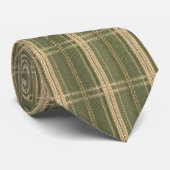 Sagegrünes Fensterplaid Krawatte (Gerollt)