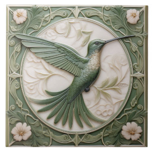 Sagegrünes Relief Kunst Neue Hummel R Fliese