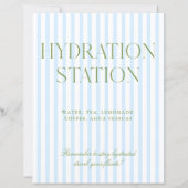 Sagegrünes und blaues Streifen-Hydrationsstationen (Vorderseite)