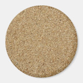 Sägemehl Groß Rundmagnet Magnet (Vorne)