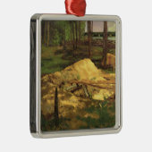 Sägemehl-Grube, 1876 Ornament Aus Metall (Rechts)