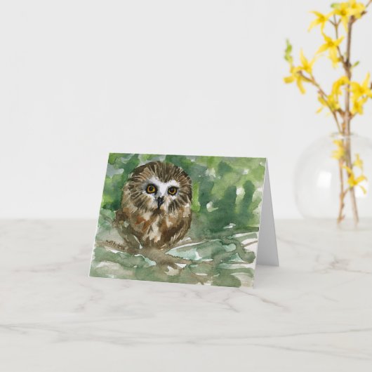 "Sägemehl" Karte (Gelbe Blume)