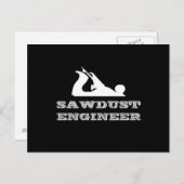 Sägemehlingenieur Postkarte (Vorne/Hinten)