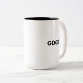 Sägemühle-abstimmende Geigen-Tasse Zweifarbige Tasse (VorderseiteRechts)