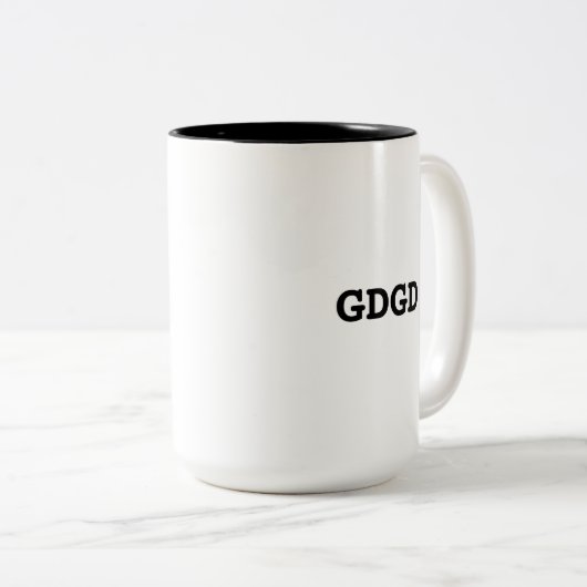 Sägemühle-abstimmende Geigen-Tasse Zweifarbige Tasse (VorderseiteRechts)