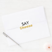 sagen runder aufkleber (Umschlag)