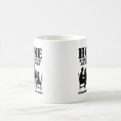 Sagen Sie alles bei Zuhause Funny Mug Kaffeetasse (Mittel)