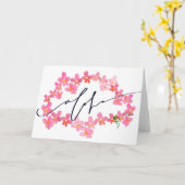 Sagen Sie "Aloha" mit der Orchideen-Leu-leeren Karte (Gelbe Blume)