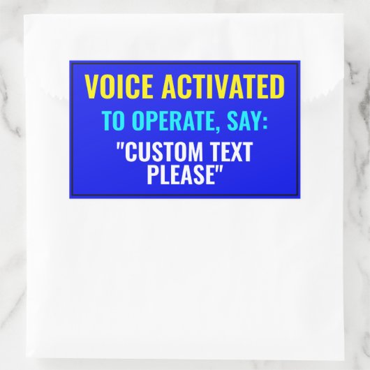 Sagen Sie ...? Aufkleber für benutzerdefinierte St (Tasche)